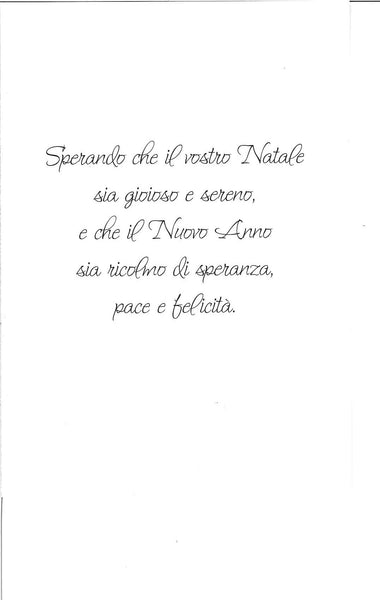 Foreign Christmas Card-Italian