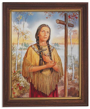 St Kateri Tekakwitha picture 12.5"