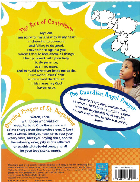 Kids and Prayers Large Prayer Card
