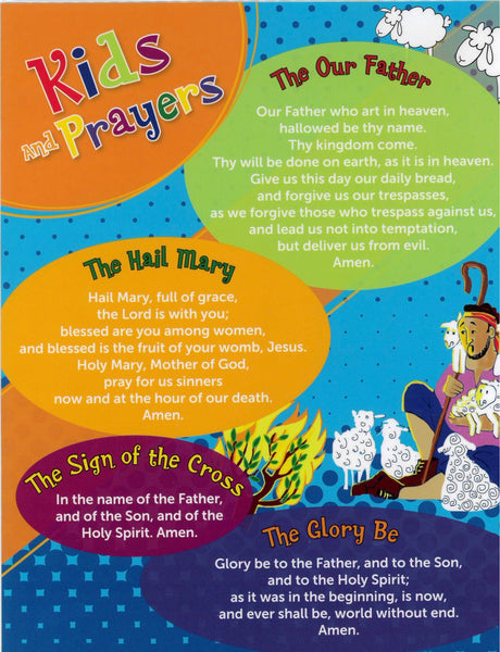 Kids and Prayers Large Prayer Card