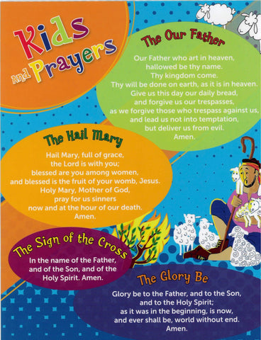 Kids and Prayers Large Prayer Card