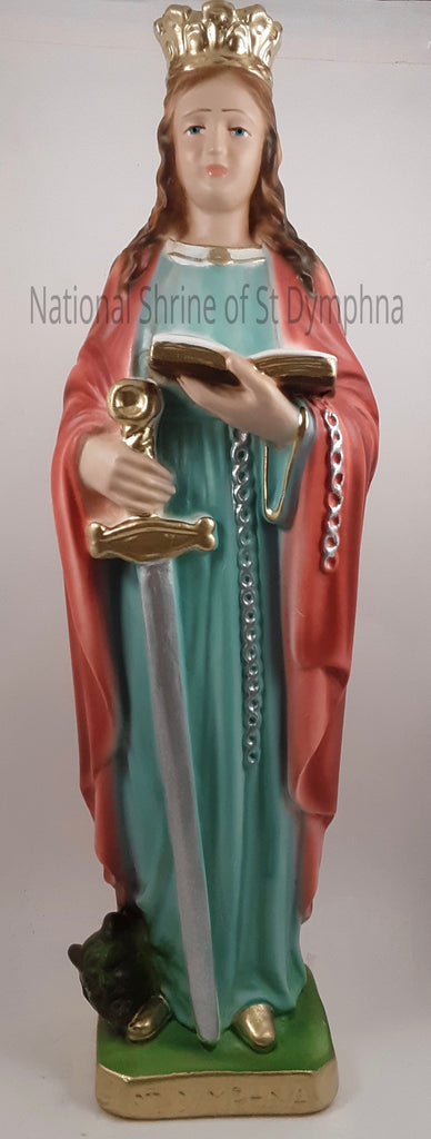 12.5" St. Dymphna Statue