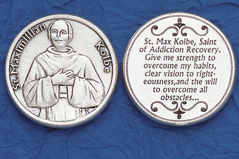St Maximillian Kolbe Pocket Token