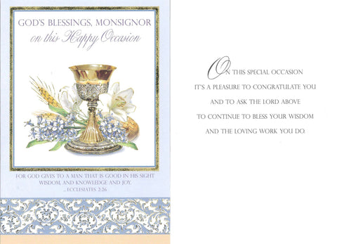 Happy Occasion Monsignor Card