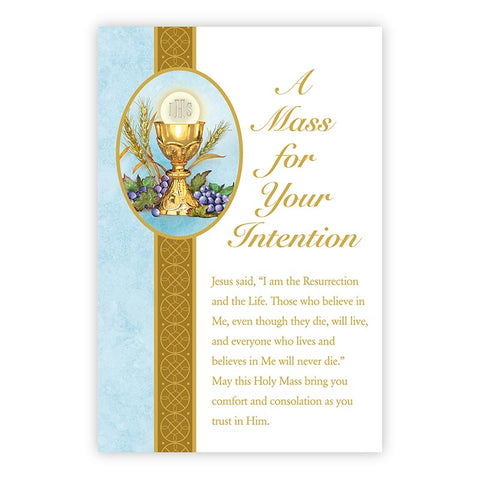 Mass For Intention Card (Sympathy)