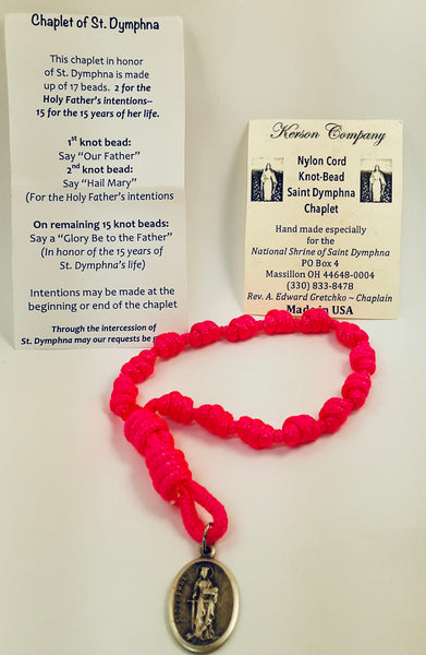 St Dymphna Knotted Cord Chaplet