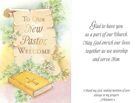 New Pastor Welcome Card