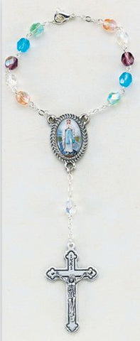 Multi-color Auto Rosary-Our Lady of the Highway