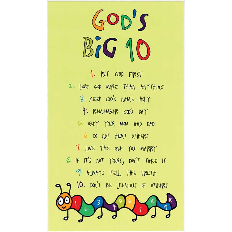 God's Big 10  Wall Plaque