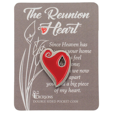Reunion Heart Pocket Stone-Red