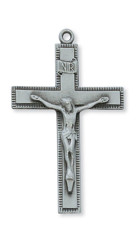 Pewter Crucifix On 24" Chain
