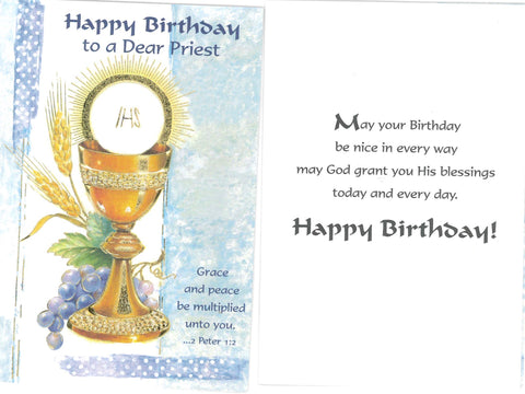 Priest Birthday Card