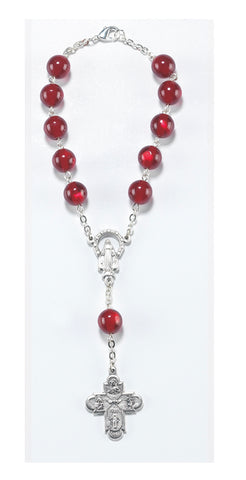 Red Auto Rosary