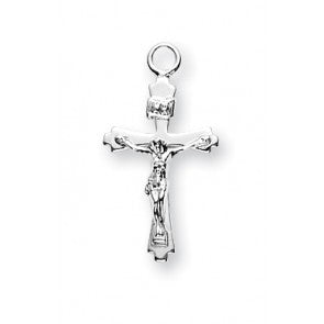 Sterling Silver Flare Tipped Crucifix