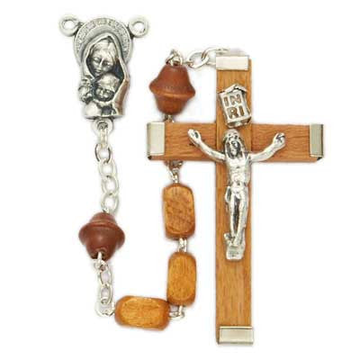 Men's Quality Wood Rosary.