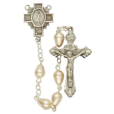 Pearl Teardrop Rosary