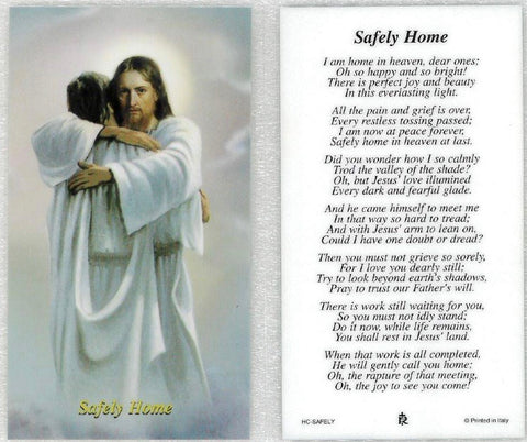 Safely Home Prayer Card