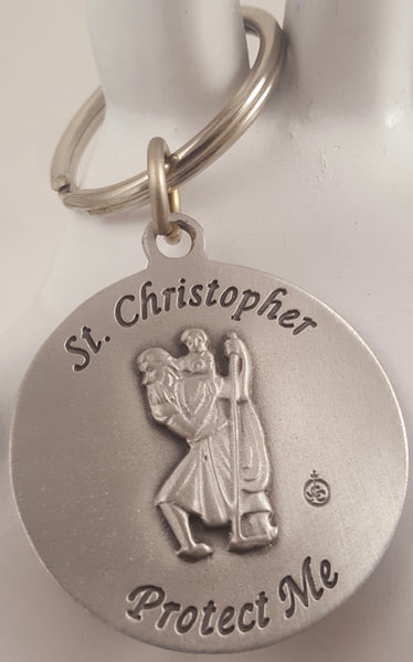 St Christopher Sport Key Chain-Baseball