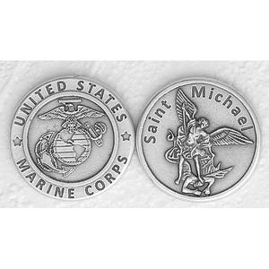 St Michael/U S Marine Corps Pocket Token