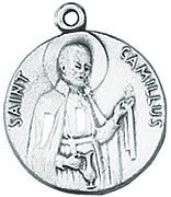 Sterling Silver St.  Camillus - Medal Only