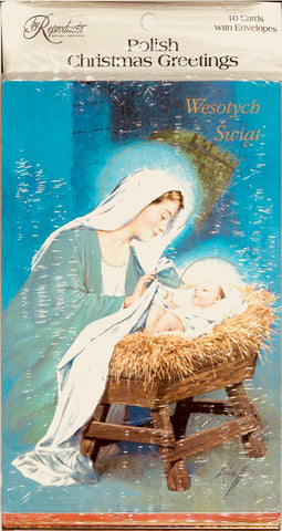 Foreign Christmas Cards-Polish Assorted