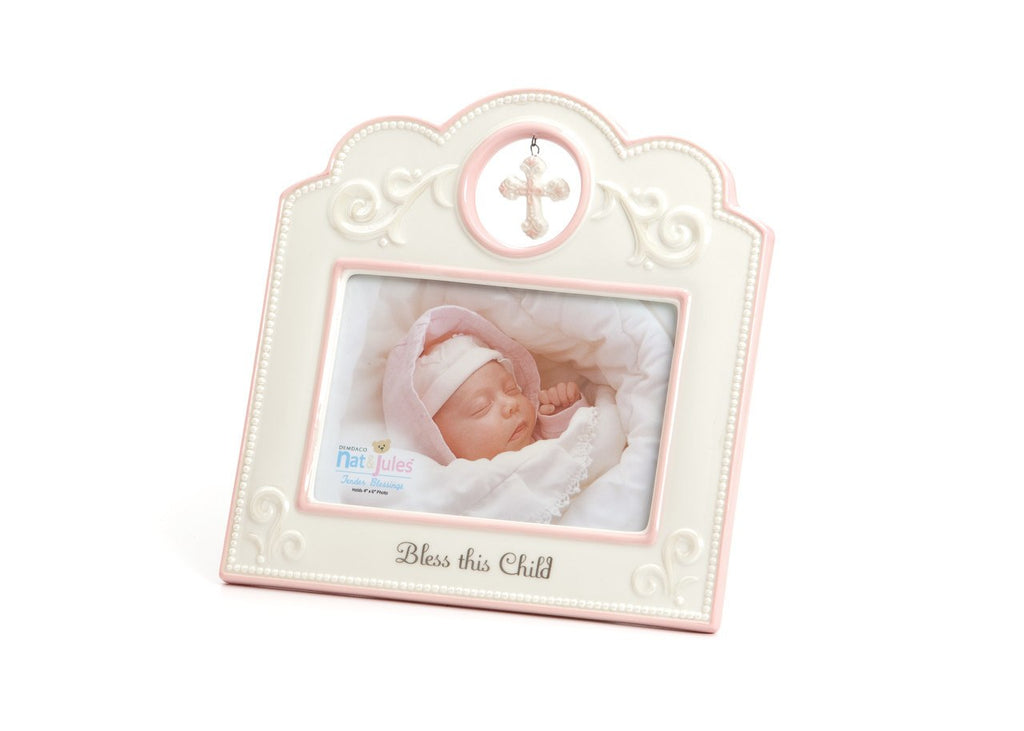 Pink "Bless This Child" Frame
