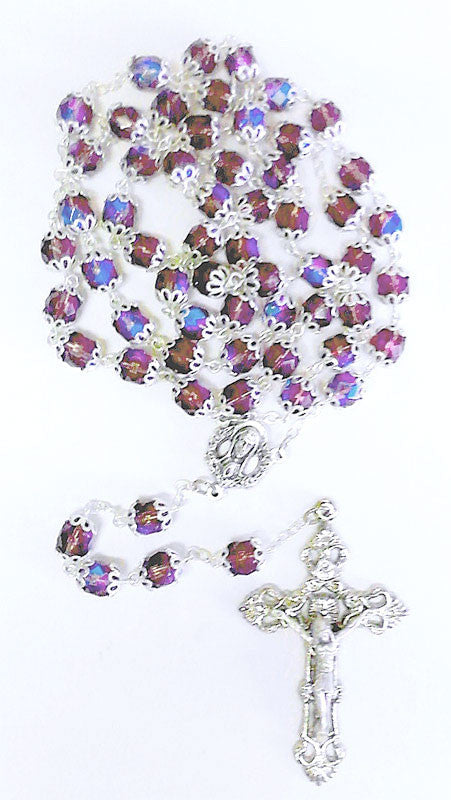 Amethyst Crystal Bead Rosary.