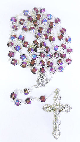 Amethyst Crystal Bead Rosary.