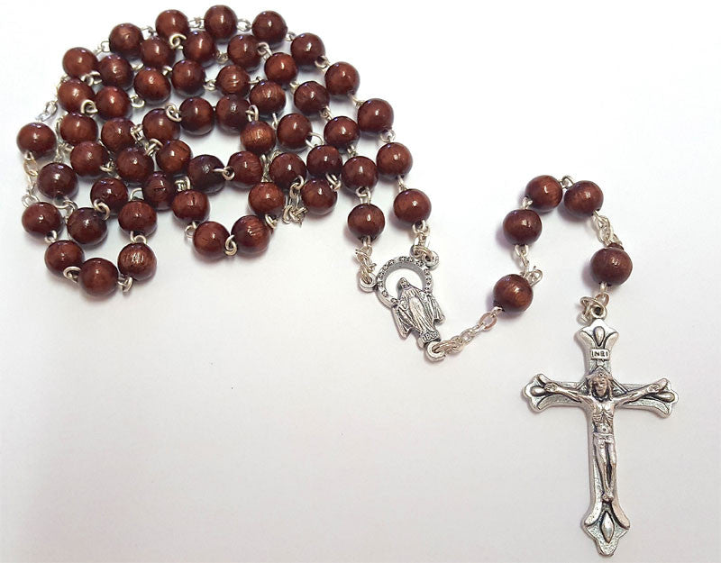 Brown Boxwood Rosary.
