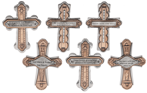 Cross of Faith Visor Clip - Assorted Inscriptions