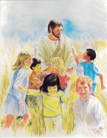 Jesus With The Children Print
